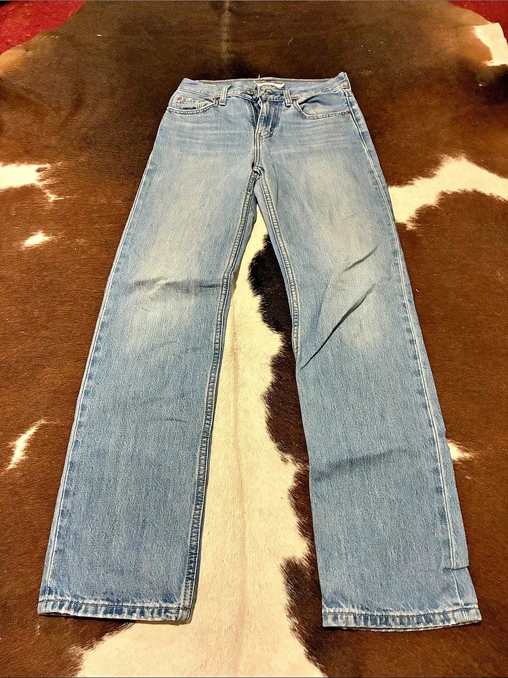 Levi low pro Straight. Straight Leg Jeans Blue Waist 24